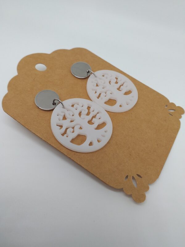 Boucle d'oreille résine Tree of life – Image 3