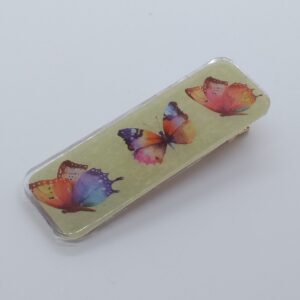Barrette résine Papillon