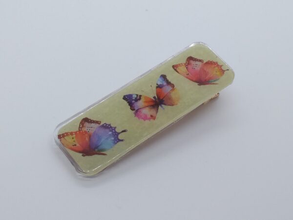 Barrette résine Papillon