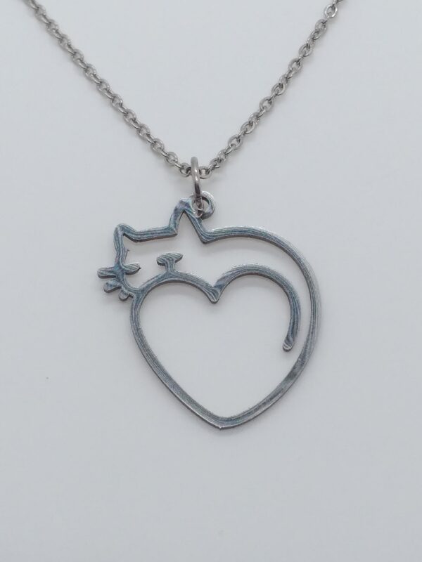 Collier Chat coeur
